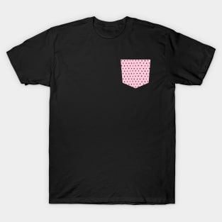 Pocket - Artsy Dots Pink T-Shirt